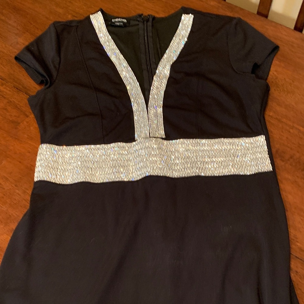 Absolutely stunning size  M , sexy black BeBe dress with sparkly application ❤️